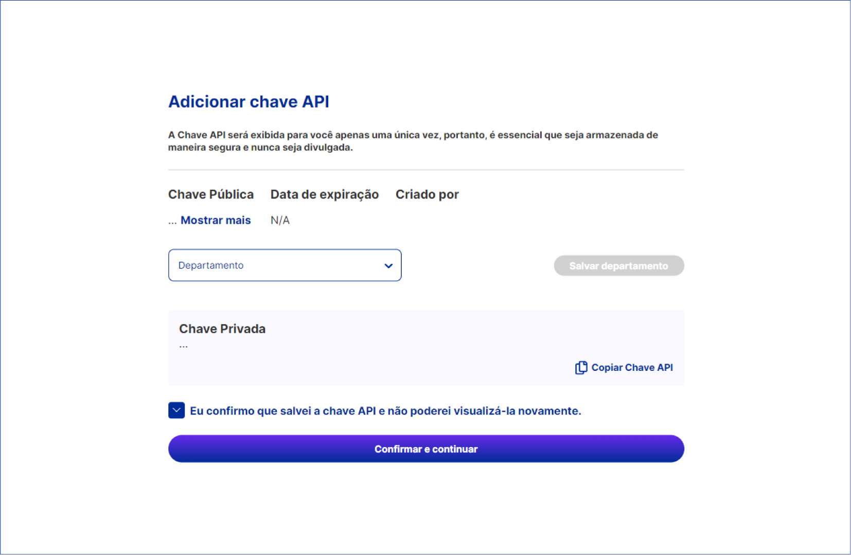 Save Api Key
